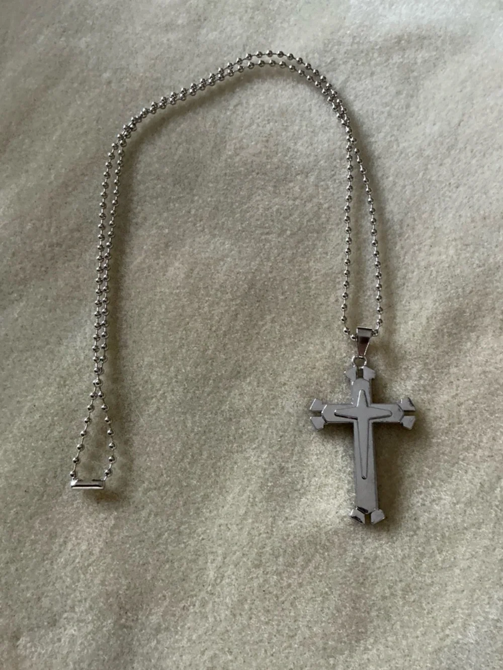 Cross Pendant Necklace, choose from 3 colors! 28”
